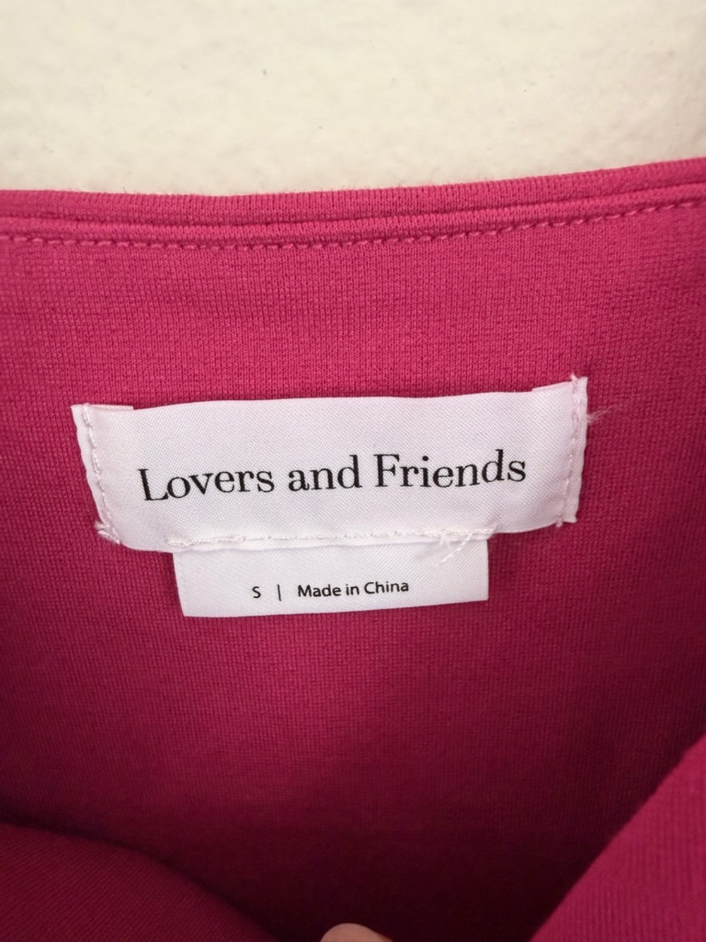 Lovers and Friends Lucie Midi Dress in Fuchsia Pink Side Slit Size Small - Picture 6 of 8